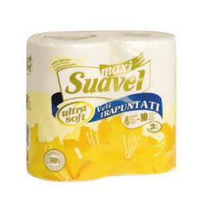 carta igienica  trapuntata 4 rotoli 3 veli SUAVEL