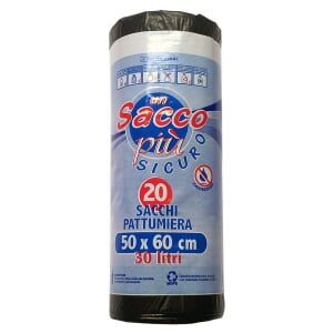 sacchi immondizia a rotolo  50X60 cm 20 pz VEROLENE