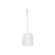 scopino con porta scopino wc completo in plastica bianco gamex