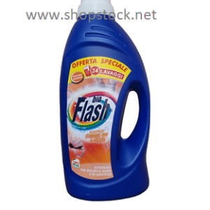 detersivo lavatrice bucato bio FLASH  fiori di loto 1850 ml 34 lavaggi