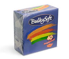 tovagliolo BULKYSOFT colorato blu 38x38 cm 2 veli 40 pezzi
