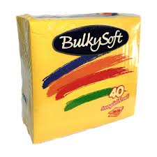 tovaglioli  BULKYSOFT 38X38 cm colorato giallo 2 veli 40 pezzi