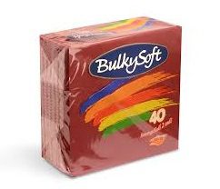 tovagliolo BULKYSOFT colorato rosso 38x38 cm 2 veli 40 pz