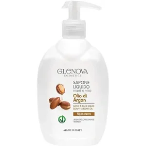 GLENOVA  SAPONE LIQUIDO  MANI & VISO OLIO DI ARGAN DISPENSER  Formato: 500 ML