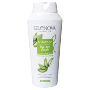 Glenova Shampoo Bye Bye Crespo con Estratti di Aloe Vera Capelli Fragili e Danneggiati 300 ml