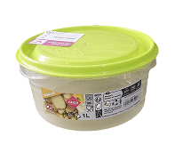 contenitore per alimenti 1000 ml in plastica rotondo colori assortiti