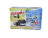 paglietta saponata 6 pz KLEANET  al limone