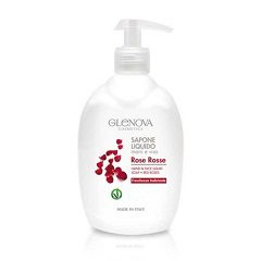 Glenova SAPONE LIQUIDO MANI E VISO ROSE ROSSE ML. 500